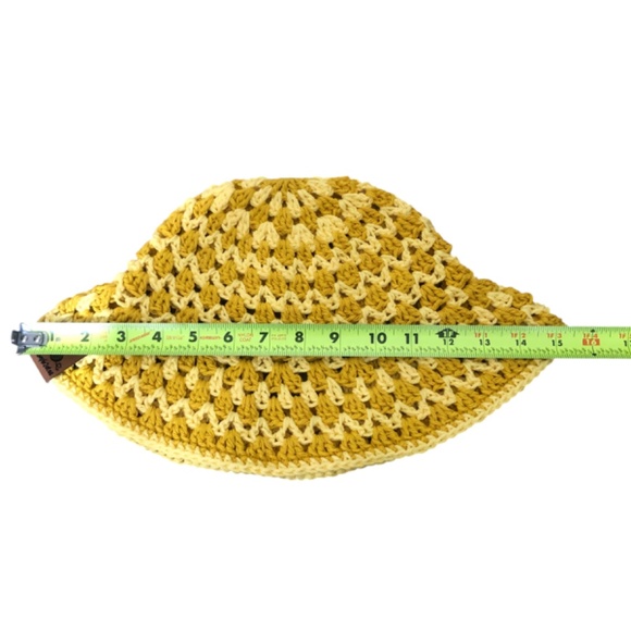 Crochet Bucket Hat | Mustard Yellow main image 9